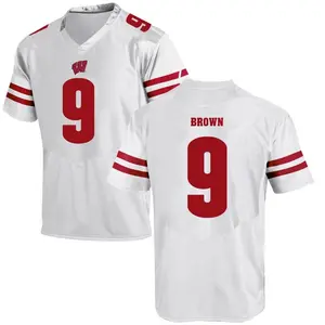 Austin Brown Under Armour Wisconsin Badgers Youth Game College Jersey - White