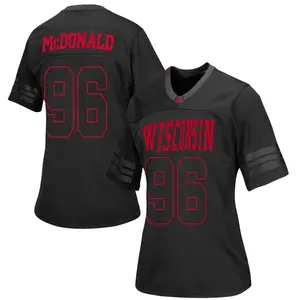 Cade Mcdonald Under Armour Wisconsin Badgers Women's Game Cade McDonald out College Jersey - Black