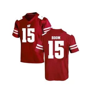Danny Vanden Boom Under Armour Wisconsin Badgers Youth Game College Jersey - Red