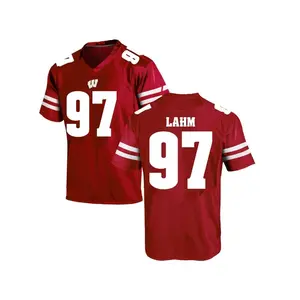 Gavin Lahm Under Armour Wisconsin Badgers Youth Game College Jersey - Red