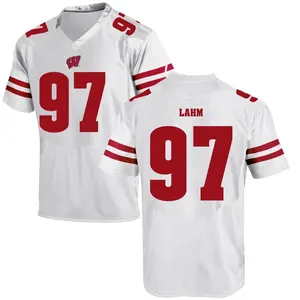 Gavin Lahm Under Armour Wisconsin Badgers Youth Replica College Jersey - White