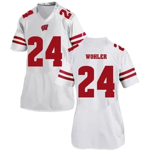 Hunter Wohler Under Armour Wisconsin Badgers Women's Replica College Jersey - White