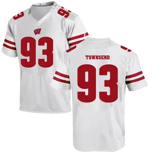Isaac Townsend Under Armour Wisconsin Badgers Men's Game College Jersey - White