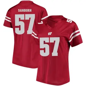 Jack Sanborn Under Armour Wisconsin Badgers Women's Game College Jersey - Red