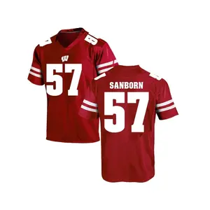 Jack Sanborn Under Armour Wisconsin Badgers Youth Game College Jersey - Red