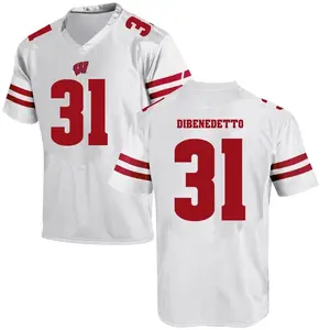Jordan DiBenedetto Under Armour Wisconsin Badgers Youth Game College Jersey - White