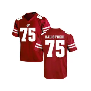 Michael Balistreri Under Armour Wisconsin Badgers Youth Game College Jersey - Red