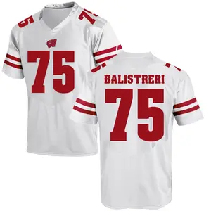 Michael Balistreri Under Armour Wisconsin Badgers Youth Game College Jersey - White