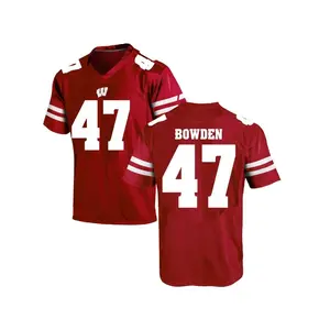 Peter Bowden Under Armour Wisconsin Badgers Youth Game College Jersey - Red