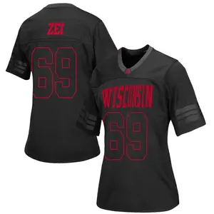 Zach Zei Under Armour Wisconsin Badgers Women's Game out College Jersey - Black