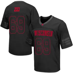 Zach Zei Wisconsin Badgers Youth Replica out College Jersey - Black